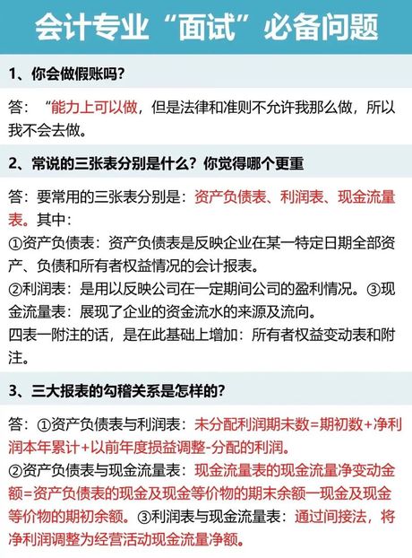 面试财务人员：关键问题与答案指南