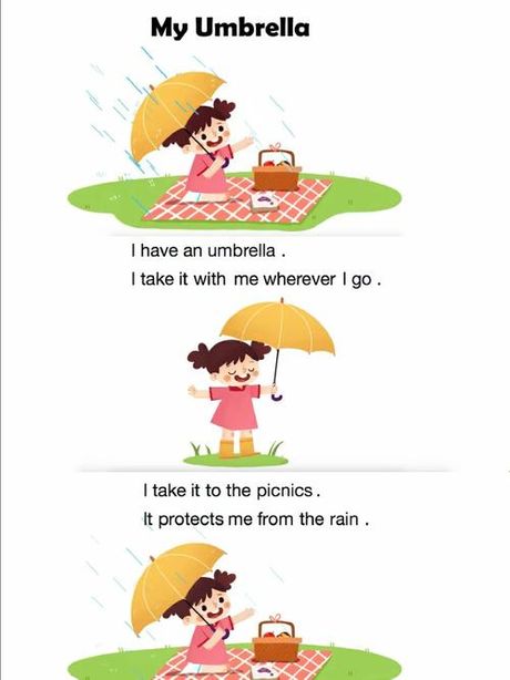 伞的英文发音：Umbrella