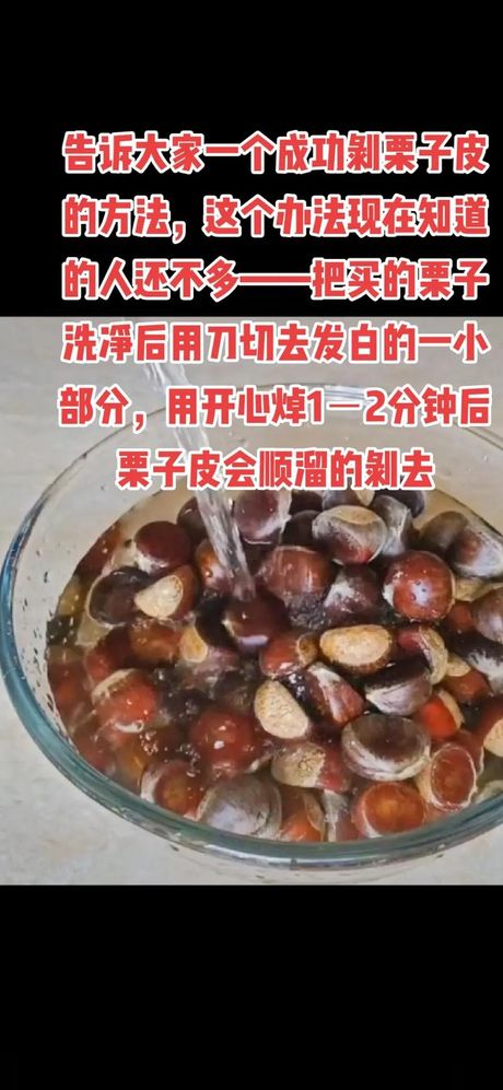 轻松剥栗皮：煮栗子的科学方法