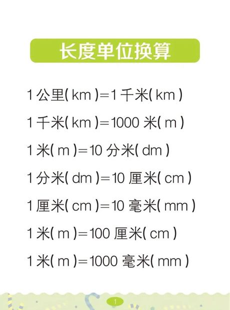 长度单位换算：30mm等于多少厘米？