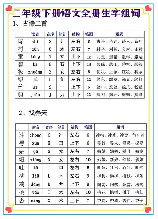 二年级学生可以组什么词