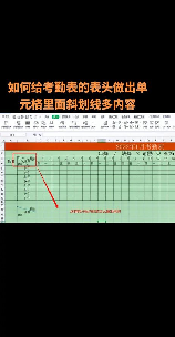 如何在表格中打斜线：一分为二的技巧